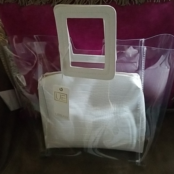 Urban expressions  clear tote with pouch - Picture 1 of 5